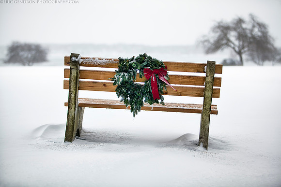 Bench and Wreath