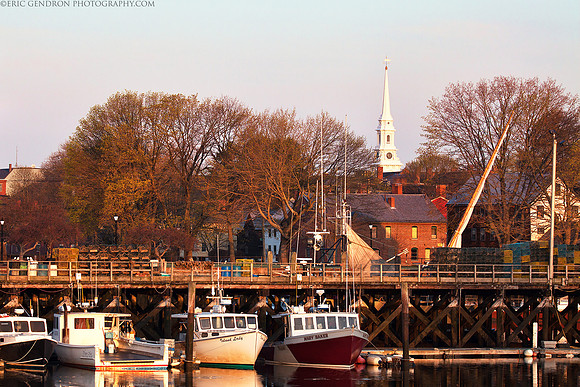 Sunlit Fishing Pier