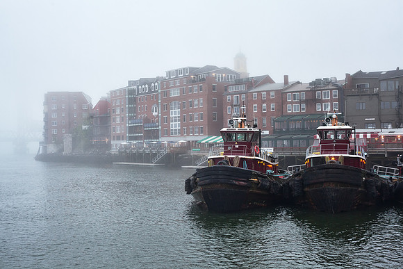 Foggy Tugboats