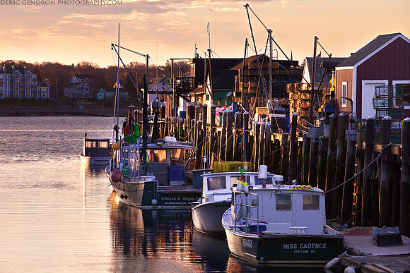 Portland Wharves at Sunrise