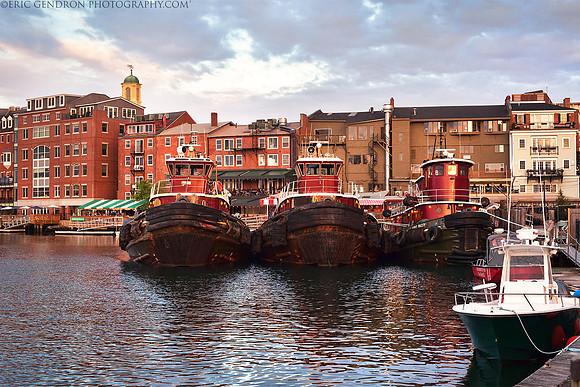 Portsmouth Tugs at Sunset