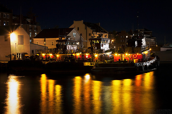 Tugboats at Night