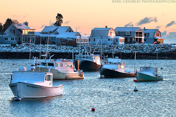 Rye Harbor Winter Sunrise