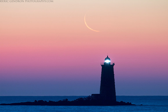 Crescent Moon Over Whaleback