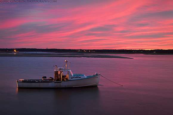 Fishing Boat at Sunset