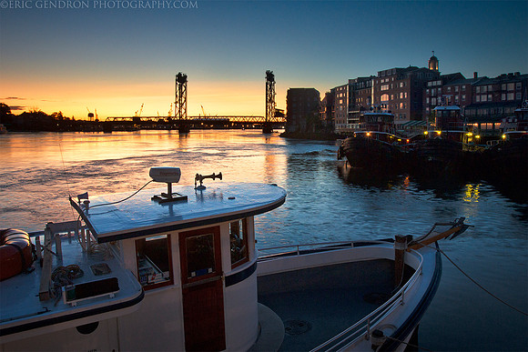 Portsmouth Harbor Blue and Gold
