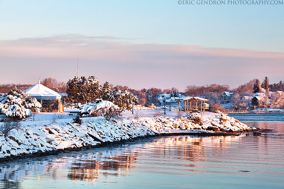 Four Tree Island Winter Scene