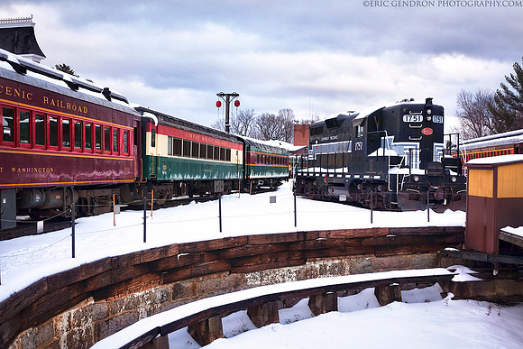 Conway Scenic Railway Winter Scene