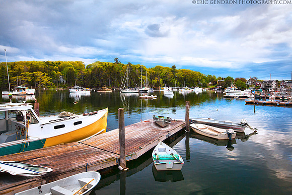 Docks in South Bristol Maine