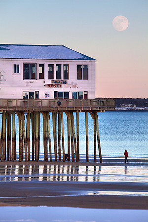 Moon and Pier