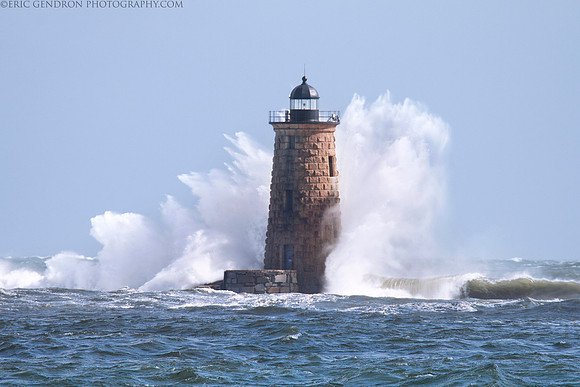 Giant Waves at Whaleback Lighthouse