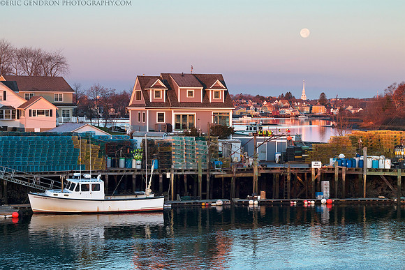 Supermoon Over Shapleigh Island