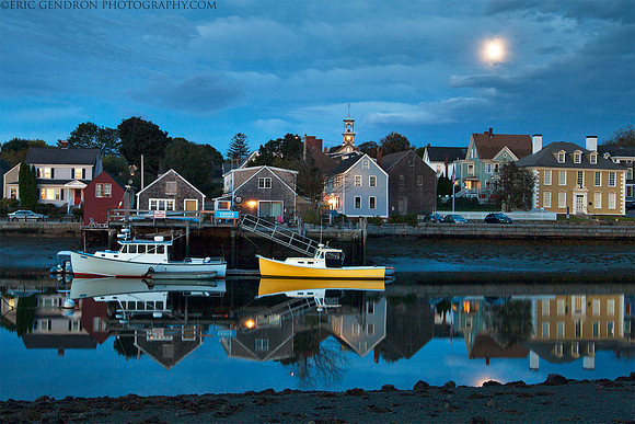 Moonset Over the South End