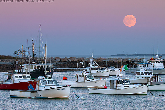 Rye Harbor Moonrise