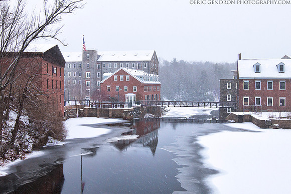 Newmarket Mills Winter Scene