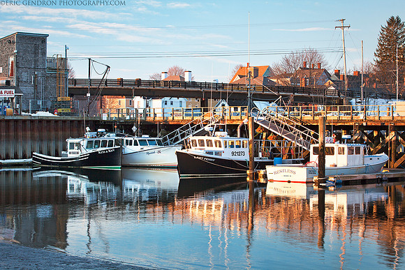 Portsmouth Fishing Fleet at Sunrise