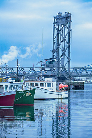 Fishing Boats and Bridge