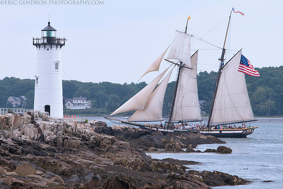 Portsmouth Harbor Light & Tallship