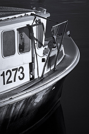 Lobster Boat in Black & White