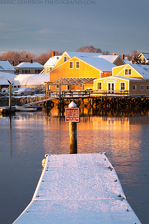 Snow Covered Boat Ramp