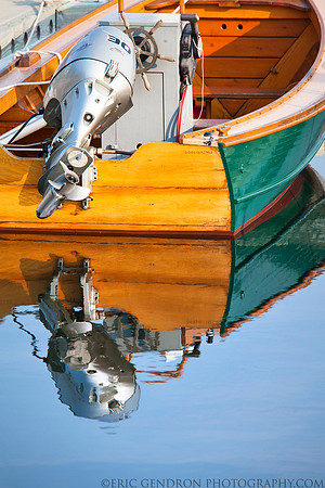 Boat Reflections in Portsmouth
