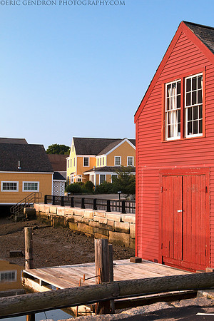 Red Boathouse Closeup